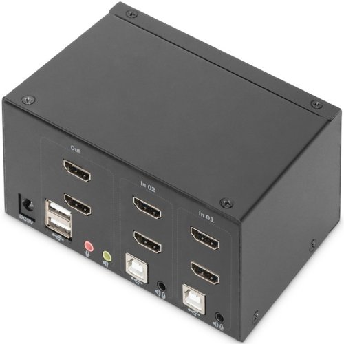 Коммутатор Desktop HDMA KVM, 2 Port, Dual Display, 4K Фото №3
