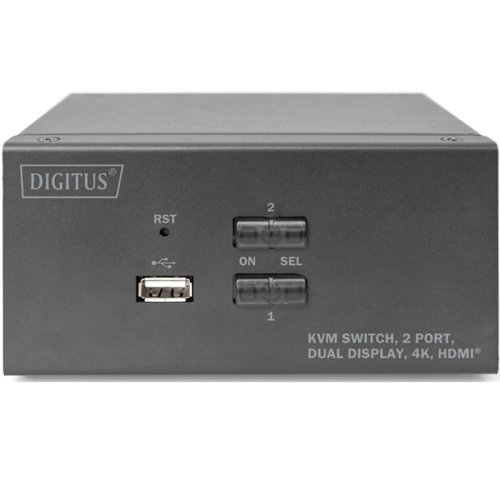 Коммутатор Desktop HDMA KVM, 2 Port, Dual Display, 4K Фото №2