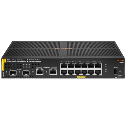Коммутатор Aruba 6000, 12xGE, 2xGE SFP, PoE Class 4 139W, LT Warranty Фото №3