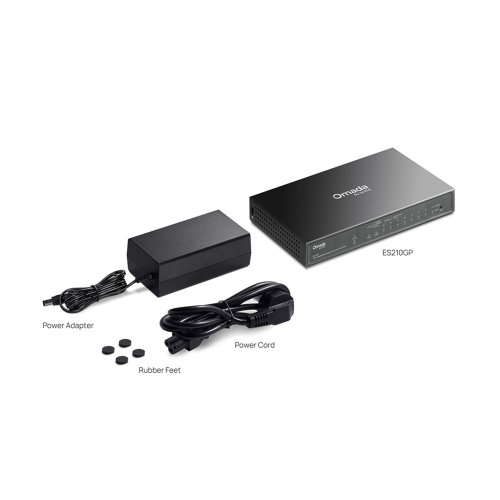 Коммутатор ES210GP 9xGE (8xPoE), 1xSFP/RJ45. 63W, WebSmart Фото №2 Коммутатор ES210GP 9xGE (8xPoE), 1xSFP/RJ45. 63W, WebSmart Фото №2