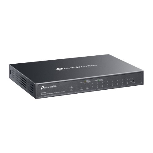 Коммутатор ES210GMP 10xGE (8xPoE), 123W, WebSmart Фото №2
