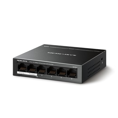 Комутатор MS106LP 6xFE (4xPoE), 40Вт, Некерований Фото №2 Комутатор MS106LP 6xFE (4xPoE), 40Вт, Некерований Фото №2