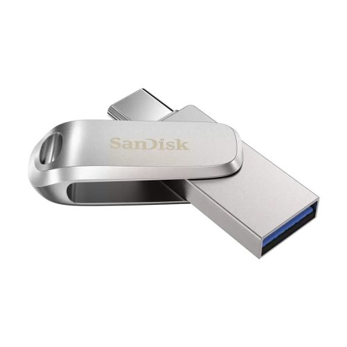 Накопитель 512GB USB 3.1 Type-A + Type-C Dual Drive Luxe Серебряный Фото №4