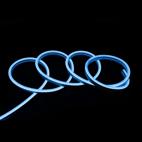 Світлодіодний неон PROLUM™ 8x16, IP68, 220V, Series "GL", Голубий Лід, PRO Фото №2