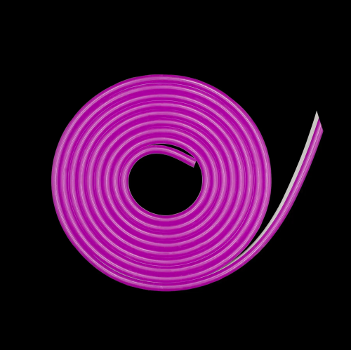 Світлодіодний неон PROLUM™ 8x16, IP68, 220V, Series "GL", Фіолетовий, PRO Фото №3