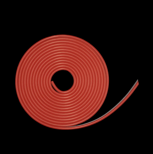 Светодиодный неон PROLUM™ 6x12 , IP68, 220V, Series "SL", PRO, Красный Фото №3