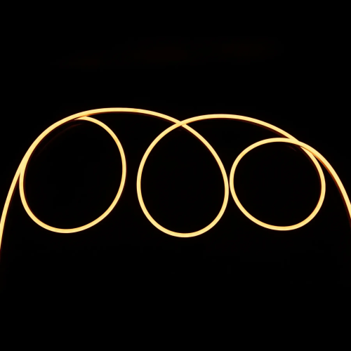 Светодиодный неон PROLUM™ 6x12 , IP68, 220V, Series "SL", PRO, Оранжевый Фото №2