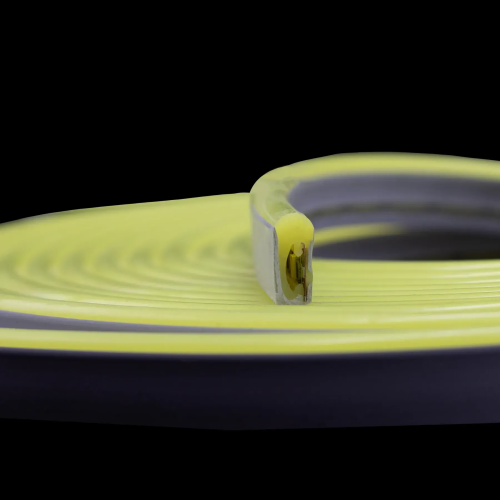 Светодиодный неон PROLUM™ 6x12 , IP68, 220V, Series "SL", PRO, Лимонно-Желтый Фото №4