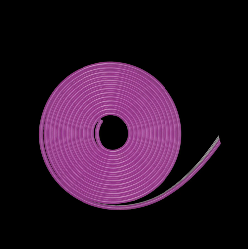 Світлодіодний неон PROLUM™ 6x12 , IP68, 220V, Series "SL", PRO, Фіолетовий Фото №3