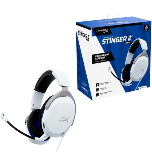 Гарнітура Cloud Stinger 2 Core PS5/PS4, mini-jack, біло-синій Фото №5