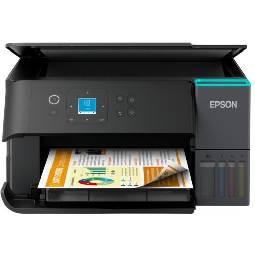 Багатофункціональний пристрій  ink color A4 EcoTank L4360 33_20 ppm Duplex USB Wi-Fi 4 inks Black Pigment Фото №2