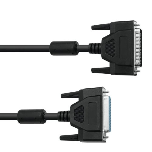 Цифровой экранированный кабель с разъемами ILDA DB25 папа/мама ILDA cable 5m Фото №2