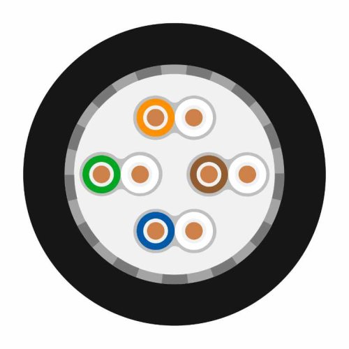 Патчевый кабель 580-0401 SC-MERCATOR CAT.6a highflex, PVC AWG26/7 Фото №2