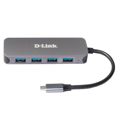 USB-Концентратор  DUB-2340 3xUSB3.0, 1xUSB3.0 (Швидка зарядка), 1xUSB-C/PD, USB-C Фото №2