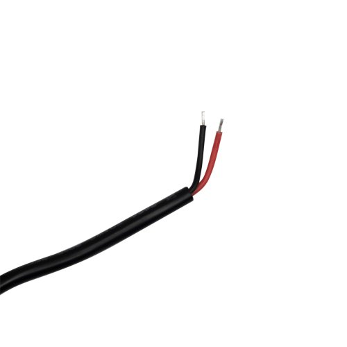 Провід PROLUM™ Чорний  в подвійній ізоляції, з роз'ємом мама (2х0.5mm; 5.5х2.1; 2М) Фото №2