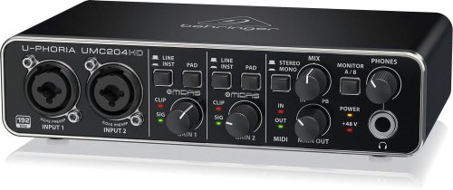 Аудіоінтерфейс BEHRINGER UMC204HD Фото №4 Аудіоінтерфейс BEHRINGER UMC204HD Фото №4