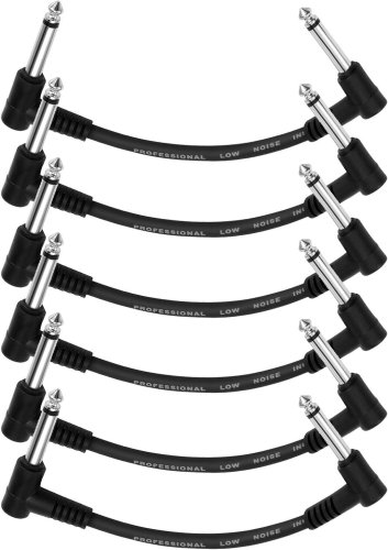 Готовий кабель Guitar Patch Cable Black 6-Pack 15cm EC1048 Фото №4