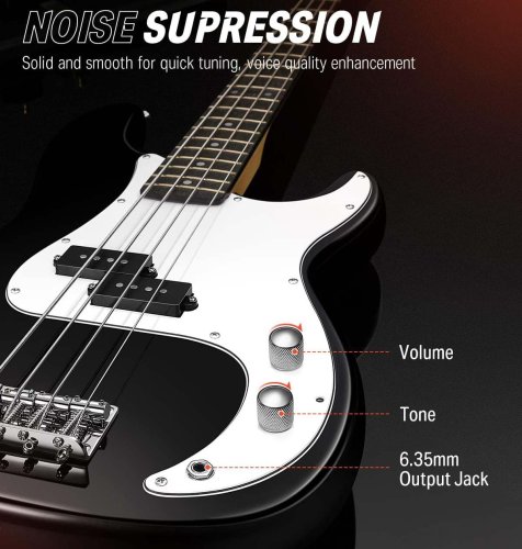 Гітарний набір EC1228 DPB-510 Electric Bass Guitar Black Фото №2 Гітарний набір EC1228 DPB-510 Electric Bass Guitar Black Фото №2