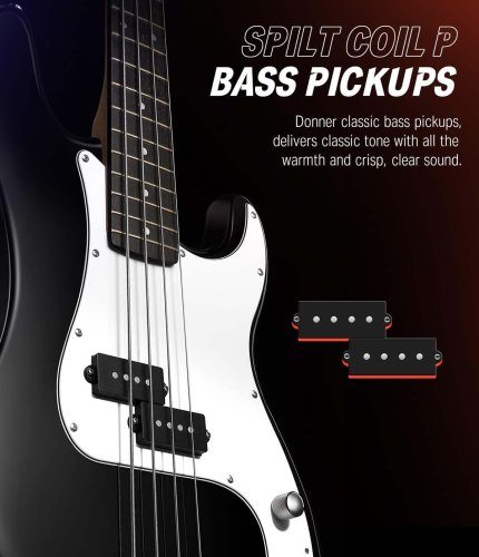 Гітарний набір EC1228 DPB-510 Electric Bass Guitar Black Фото №4 Гітарний набір EC1228 DPB-510 Electric Bass Guitar Black Фото №4