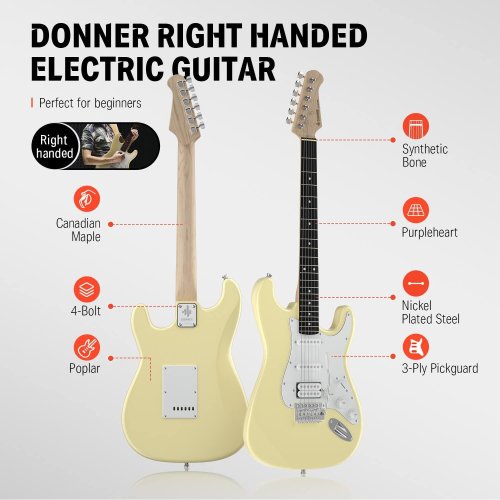 Гитарный набор DST-100 Sunburst Electric Guitar Kit Yellow Фото №4