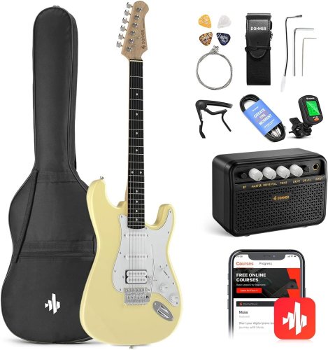 Гитарный набор DST-100 Sunburst Electric Guitar Kit Yellow Фото №2
