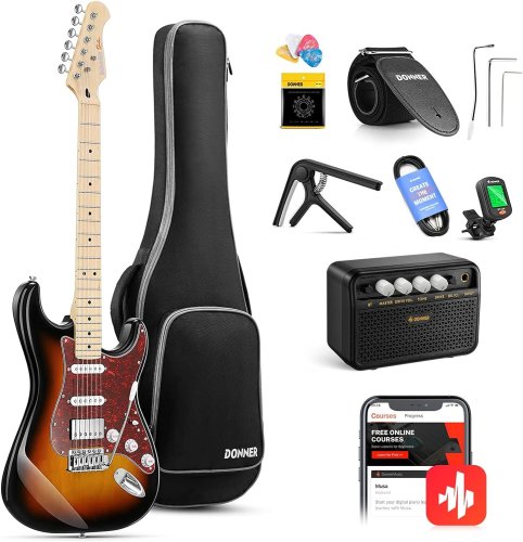 Гитарный набор EC1415 DST-152 Electric Guitar Kit Sunburst Фото №3
