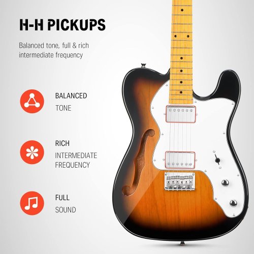 Гитарный набор EC1407 DJC-1000S Sunburst Electric Guitar Фото №4