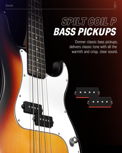 Гитарный набор DPB-510 Electric Bass Guitar Sunburst EC1227 Фото №3 Гитарный набор DPB-510 Electric Bass Guitar Sunburst EC1227 Фото №3