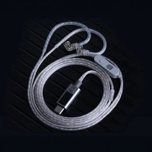 Кабель для наушников M2 Dual Mic Silver-Plated Upgrade Cable Фото №3