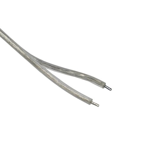 Провод PROLUM™ прозрачный в двойной изоляции, с разъемом мама (2х0.5mm; 5.5х2.1; UL2464; AWG20; 2М) Фото №2