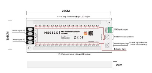 Контроллер управления PROLUM для лестницы MS032Z ZigBee;TUYA;30A;Series: HomeLink Фото №2 Контроллер управления PROLUM для лестницы MS032Z ZigBee;TUYA;30A;Series: HomeLink Фото №2