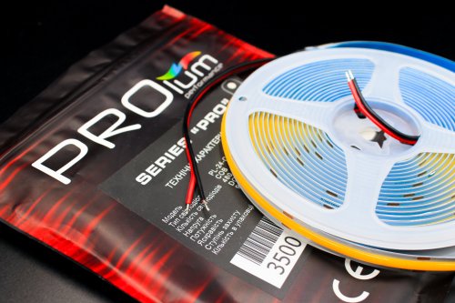 Светодиодная LED лента PROLUM™ 24V; СОВ; 480 LED; IP20; Series "S", Нейтральный-Белый (3800-4300K) Фото №5