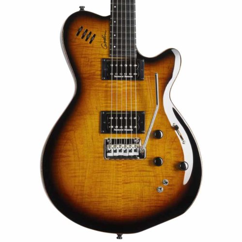Електрогітара Guitars Godin LGXT Cognac Burst Flame AA Фото №3 Електрогітара Guitars Godin LGXT Cognac Burst Flame AA Фото №3