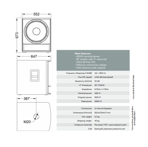 Cабвуфер Z S18 Фото №2 Cабвуфер Z S18 Фото №2