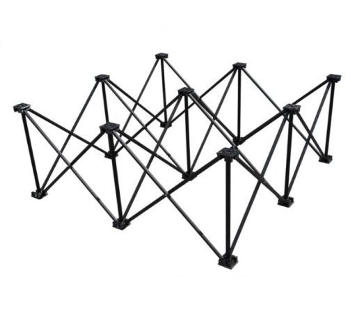 Ножки для платформы AluDeck Spider RISERS 1X1 20CM BLACK Фото №2