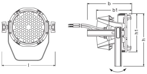 Светодиодный LED прожектор KREIOS PAR 144W Фото №2