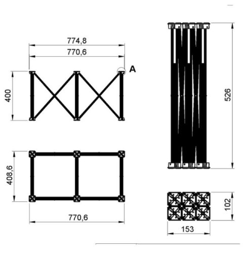 Ножки для платформы AluDeck Spider RISERS 1X1 60CM ALU Фото №5 Ножки для платформы AluDeck Spider RISERS 1X1 60CM ALU Фото №5
