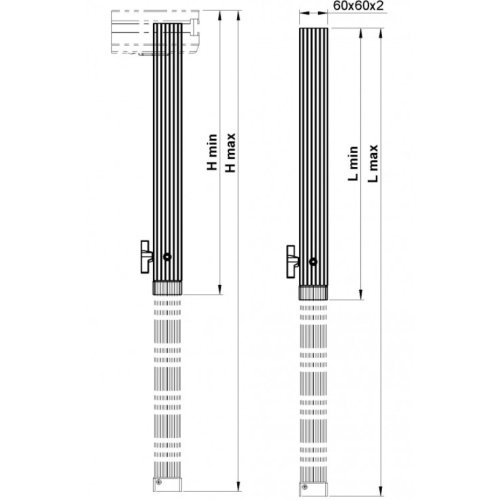 Ножки для платформы AluDeck TLE-10 Фото №3 Ножки для платформы AluDeck TLE-10 Фото №3