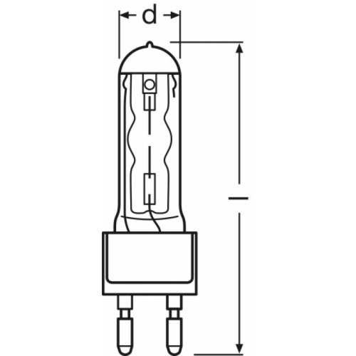 Лампа HMI 575W/SEL UVS G22 10X1 Фото №2