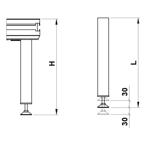 Ножки для платформы AluDeck RLA-05 Фото №3 Ножки для платформы AluDeck RLA-05 Фото №3