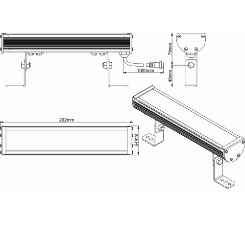 Светильник LED линейный LS Line-1-20-06-P Фото №2