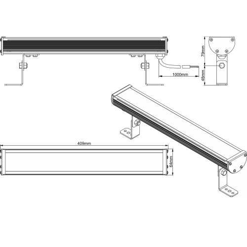 Светильник LED линейный LS Line-1-65-06-C Фото №2