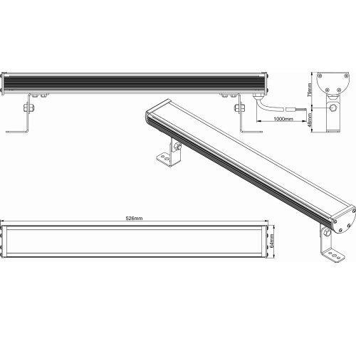 Светильник LED линейный LS Line-1-65-12-C Фото №2