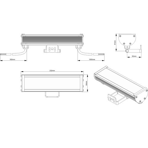 Светильник LED линейный LS Line-3-65-06-P Фото №2