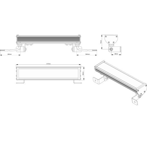 Светильник LED линейный LS Line-3-65-09-P Фото №2