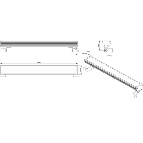 Светильник LED линейный LS Line-3-65-18-C Фото №2