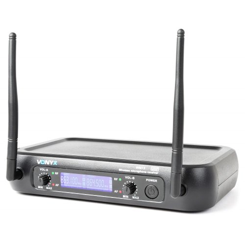 Радіосистема Vonyx WM73 2-Channel UHF Wireless Microphone System Фото №2