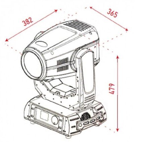 Світлова голова LUX BEAM 280 Фото №3 Світлова голова LUX BEAM 280 Фото №3