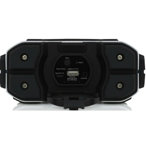 Портативная акустическая система BRV-Pro Portable Bluetooth Speaker - Silver/Cyan/Black Фото №4