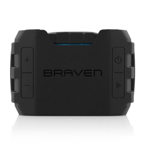 Портативна акустична система BRV-1 Portable Wireless Speaker. Black with Cyan Relief and Black Grill Фото №5